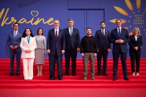 Президент Володимир Зеленський узяв участь у саміті «Україна – Південно-Східна Європа», який відбувся в Албанії, 28 лютого 2024 року.