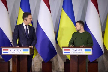 Україна та Нідерланди разом захищають наших людей і наші цінності, і разом ми маємо перемогти в цьому захисті – Володимир Зеленський після зустрічі з Марком Рютте в Харкові