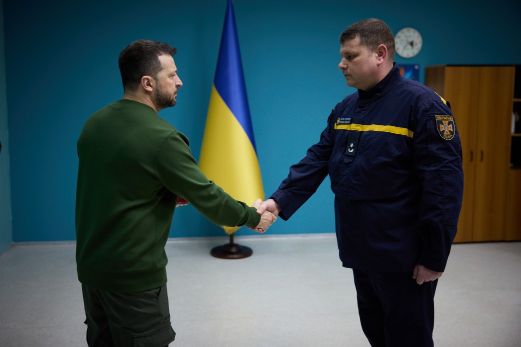 During his working trip to the Sumy region, President of Ukraine Volodymyr Zelen...