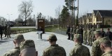 У другу річницю звільнення Київської області від російських окупантів Президент Володимир Зеленський взяв участь у піднятті Державного прапора України на флагштоку Меморіалу пам’яті захисників Бучанської громади, а також вручив почесні відзнаки міст – героїв України та державні нагороди військовослужбовцям, 31 березня 2024 року. 