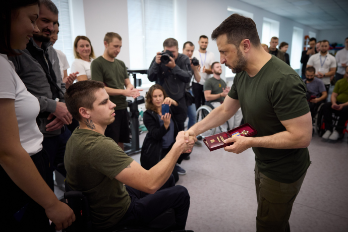 The President Visited the Hospital in the Rivne Region and Talked to ...