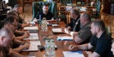 Володимир Зеленський провів нараду з правоохоронцями щодо захисту національних інтересів держави в умовах воєнного стану, 26 серпня 2024 року.