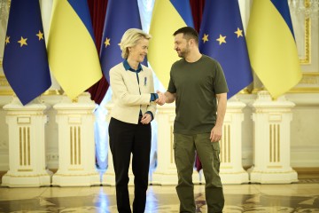 Defense Support, Energy, Use of Frozen Russian Assets, and EU Membership: Volodymyr Zelenskyy Met with Ursula von der Leyen