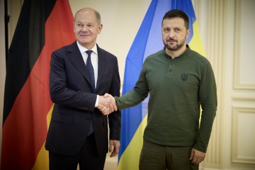 Volodymyr Zelenskyy Met with the Chancellor of Germany