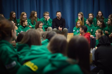 Volodymyr Zelenskyy Met with Children – Participants of the Iron Squad Project