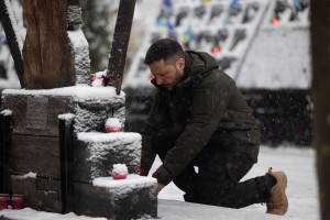 У День Гідності та Свободи Президент України Володимир Зеленський ушанував пам’ять українців, які загинули під час Революції Гідності, 21 листопада 2024 року.