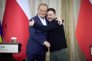 У Львові Президент України Володимир Зеленський провів переговори з Прем’єр-міністром Польщі Дональдом Туском, 17 грудня 2024 року.