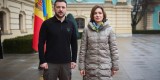 Президент України Володимир Зеленський зустрівся з Президенткою Молдови Маєю Санду в Києві, 25 січня 2025 року.