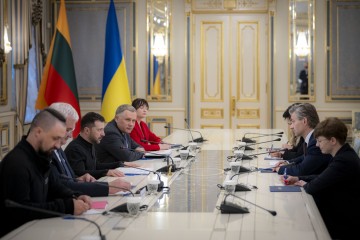 Президент обговорив із міністром закордонних справ Литви підтримку України