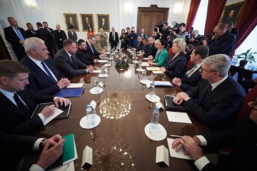 The President Discusses Continued Support for Ukraine with Representatives of the Czech Parliament’s Chamber of Deputies