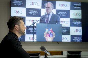 Volodymyr Zelenskyy Spoke with Students and Faculty of Higher Education Institutions of Ecuador  