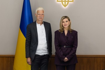 Olena Zelenska Holds Meeting with Andreas Schleicher
