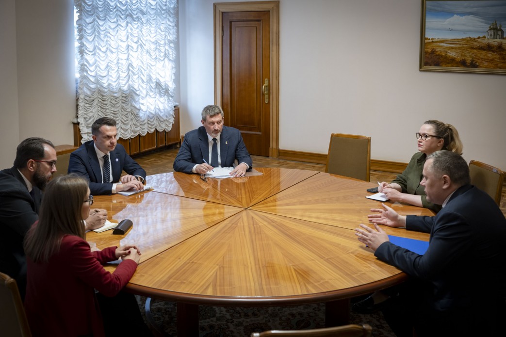 Igor Zhovkva, stellvertretender Leiter des Präsidentenbüros der Ukraine, traf si...