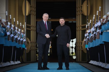Volodymyr Zelenskyy Holds a Meeting with Recep Tayyip Erdoğan