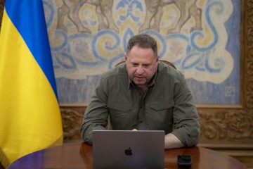 Andriy Yermak Holds Call with National Security Advisors