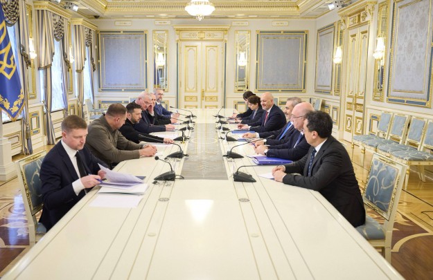 Volodymyr Zelenskyy Meets with the Minister of Foreign Affairs of Türkiye