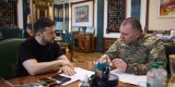 Президент Володимир Зеленський заслухав доповідь голови Служби безпеки України Василя Малюка щодо проведеної операції «Павутина» проти військових цілей на території РФ, 1 червня 2025 року.