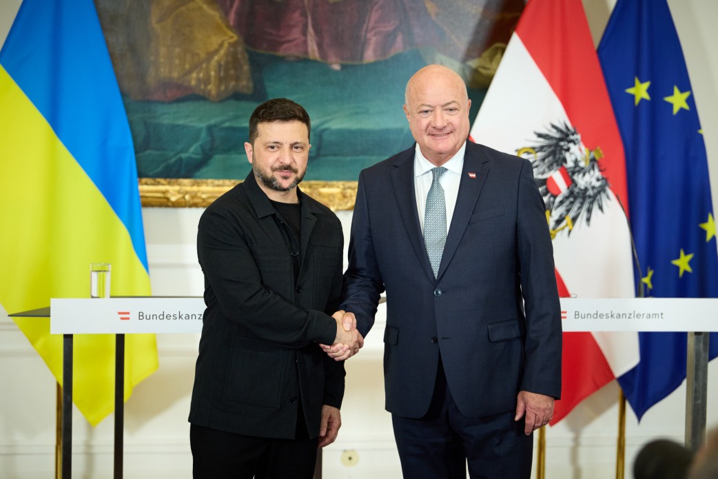 En Viena, el presidente de Ucrania Volodymyr Zelensky celebró una reunión con Te...