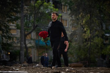 President Honors the Memory of Those Killed in the Russian Attack on Kyiv