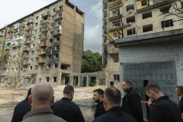 President Honors the Memory of Those Killed in the Russian Attack on Kyiv