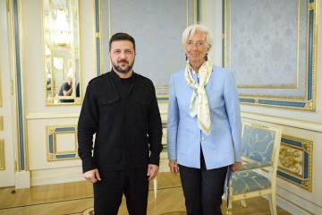 Volodymyr Zelenskyy and European Central Bank President Discuss Budgetary Support for Ukraine