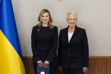Olena Zelenska and Cindy McCain Discuss WFP Support for Ukraine’s School Nutrition Reform