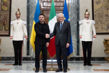 President of Ukraine Meets with President of Italy