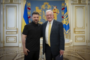 Volodymyr Zelenskyy Meets with U.S. Special Envoy Keith Kellogg