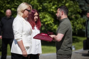 Володимир Зеленський привітав воїнів Повітряних сил ЗСУ та відзначив їх державними нагородами, 3 серпня 2025 року.