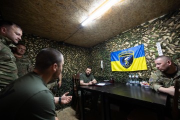 President Met with Warriors Defending Ukraine in the Vovchansk Direction