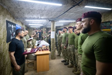 Volodymyr Zelenskyy Met with Warriors and Commanders of the 80th Halytska Separate Air Assault Brigade