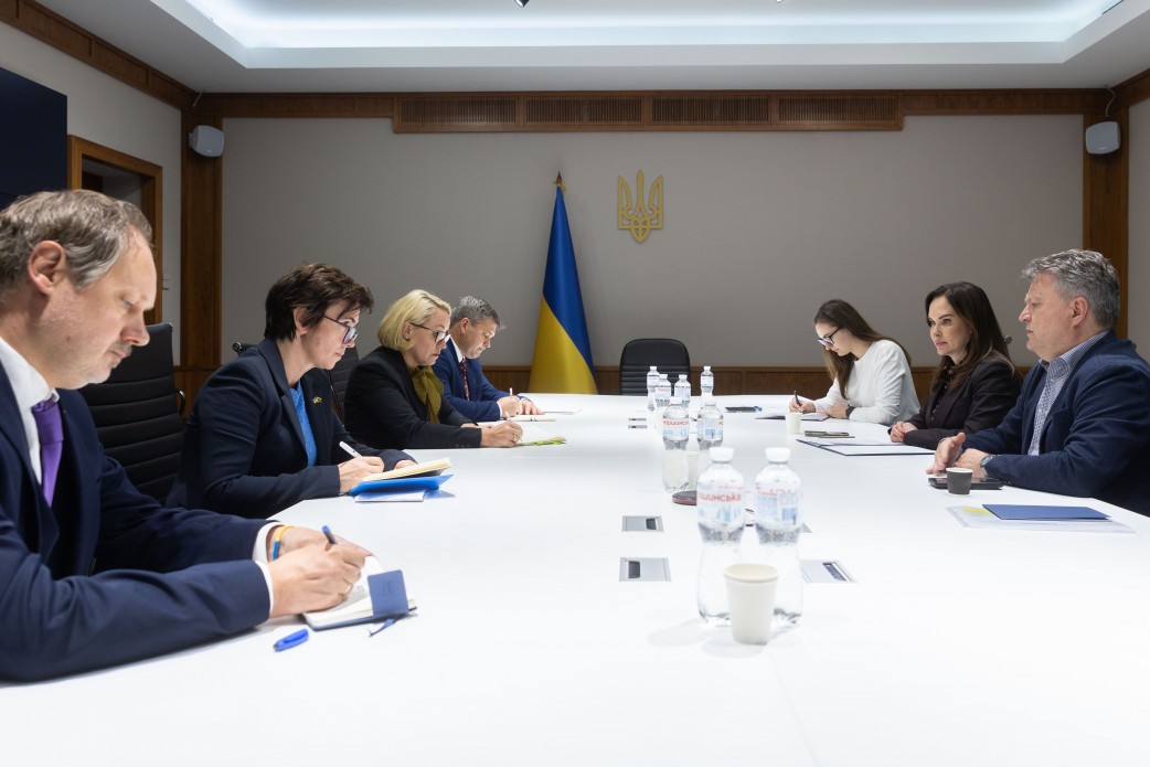 The deputy head of the Presidential Office of Ukraine Irina Wise and First Deput...