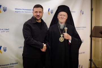 Президент і Вселенський Патріарх Варфоломій обговорили шляхи досягнення миру та подальший розвиток церкви в Україні 