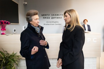 Olena Zelenska Met with Her Royal Highness The Princess Royal, Princess Anne