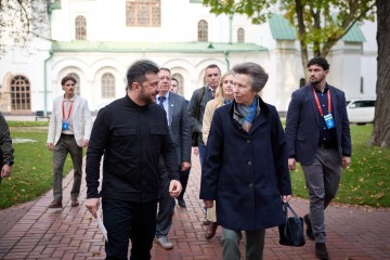 Support for Ukraine and Efforts to Return Children Abducted by Russia: President Met with Her Royal Highness The Princess Royal, Princess Anne at Saint Sophia Cathedral in Kyiv