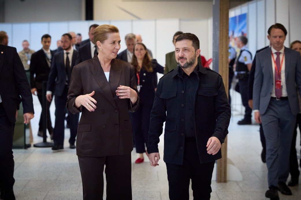 Президент України Володимир Зеленський зустрівся з Прем’єр-міністеркою Данії Мет...