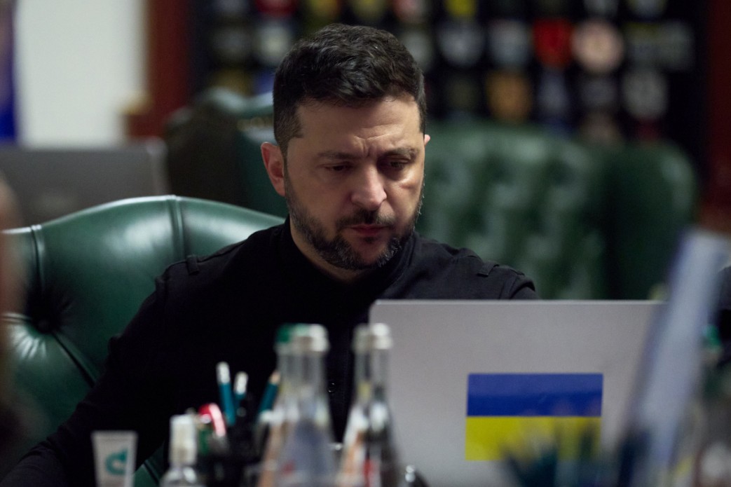 Il presidente dell'Ucraina Volodymyr Zelenskyj ha avuto una conversazione telefo...