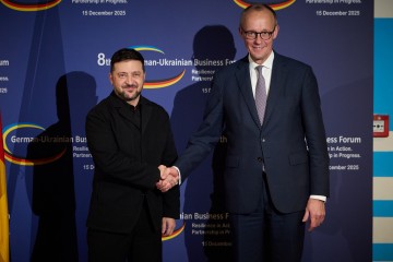 Саме в Берліні ми готуємо один із перших офісів, який буде займатися спільними виробничими проєктами в оборонній промисловості – Президент під час участі в Німецько-українському економічному форумі