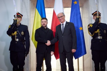Оборонна співпраця та підтримка українців: Володимир Зеленський зустрівся з маршалком Сейму Польщі