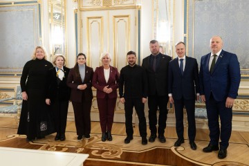 Президент зустрівся зі Спікеркою Саейми Латвії 