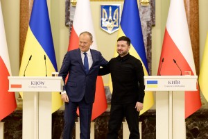 У Києві Президент України Володимир Зеленський провів зустріч із Прем’єр-міністром Польщі Дональдом Туском, 5 лютого 2026 року.