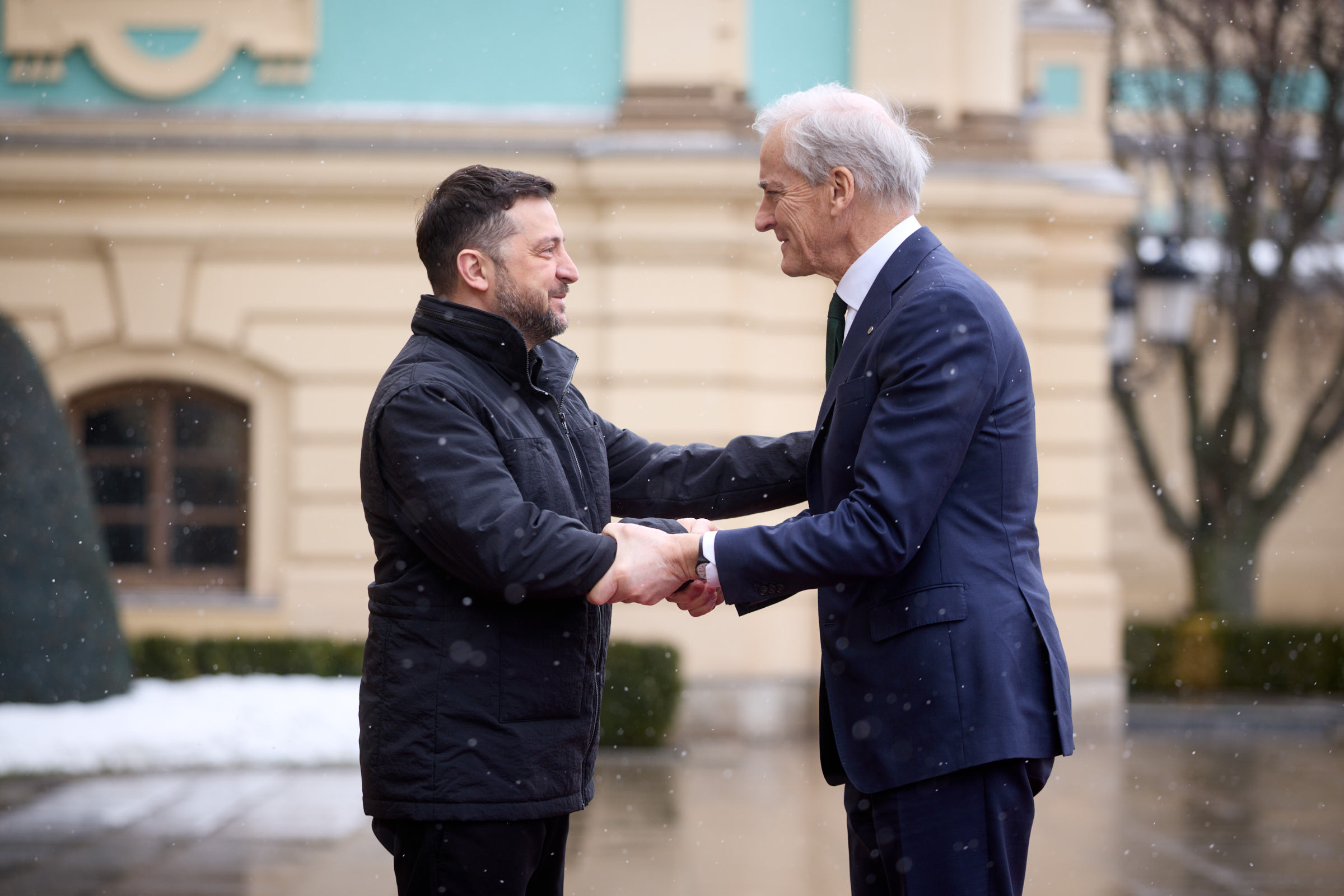 Зустріч Президента України Володимира Зеленського і Прем’єр-міністра Норвегії Йонаса Гара Стере в Києві, 25 лютого 2025 року.