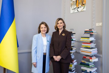 Перша леді зустрілася із новопризначеною головою представництва ЮНІСЕФ в Україні Анн-Клер Дюфей Демулен