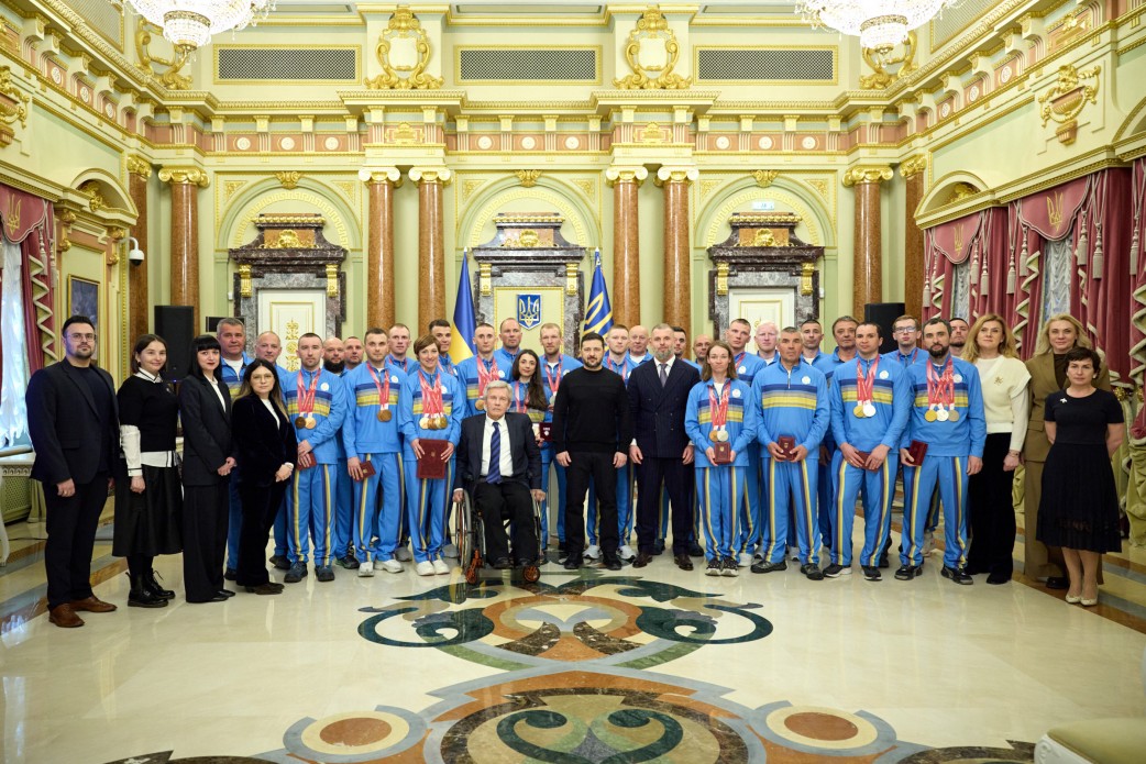 Зустріч Президента зі спортсменами національної паралімпійської збірної України – чемпіонами і призерами ХІV зимових Паралімпійських ігор