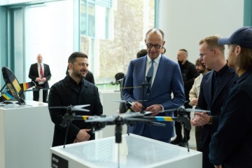 Seven Types of Drones Manufactured by Ukrainian-German Enterprises Were Demonstrated to Volodymyr Zelenskyy and Friedrich Merz
