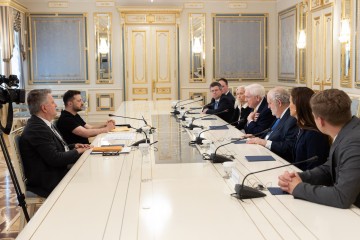 Президент провів зустріч із делегацією Інституту Гудзона, під час якої обговорили зміцнення підтримки України на різних рівнях