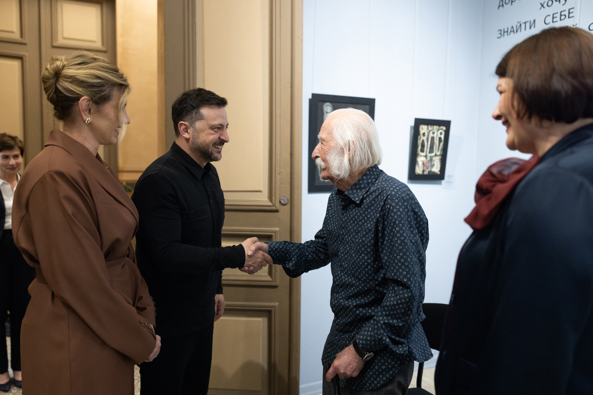 Президент і перша леді взяли участь у презентації виставки «Іван Марчук. Музейні колекції», 19 травня 2026 року.
