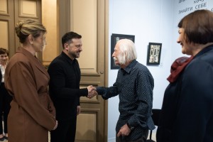 Президент і перша леді взяли участь у презентації виставки «Іван Марчук. Музейні колекції», 19 травня 2026 року.