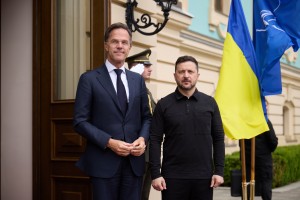 Зустріч Президента України Володимира Зеленського і Генерального секретаря НАТО Марка Рютте в Києві, 4 червня 2026 року.