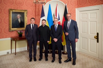 President of Ukraine Discussed Diplomatic Work to Achieve a Dignified Peace and Strengthen Ukraine’s Defense, Primarily Air Defense, with the Leaders of the United Kingdom, Germany, and France